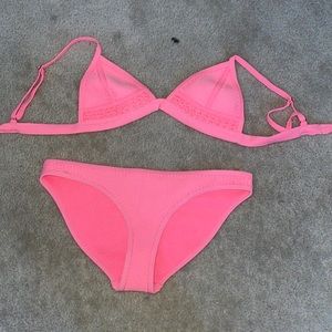 TRIANGL pink bikini set